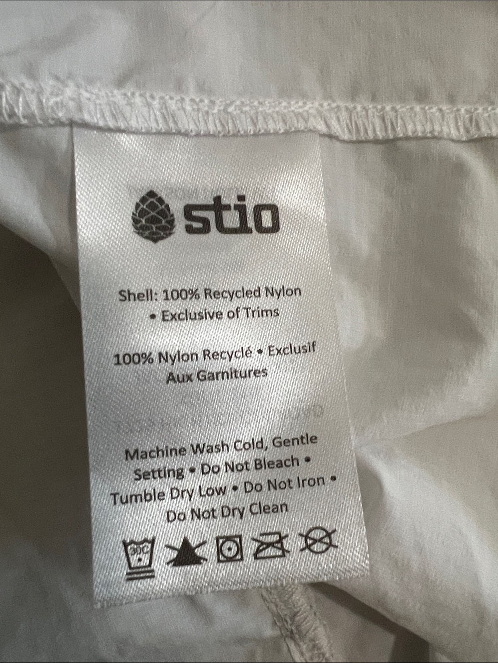Stio Womens Second Light Windshell Jacket Medium Morning Frost White New - Picture 9 of 9